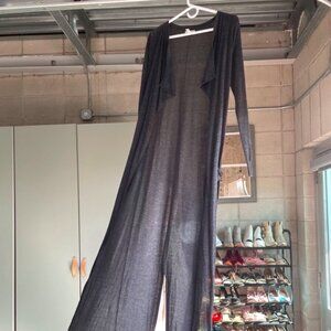 LEITH long light sweater with pockets and slit